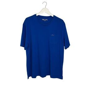 Greg Norman pocket T-shirt in royal blue - XXL